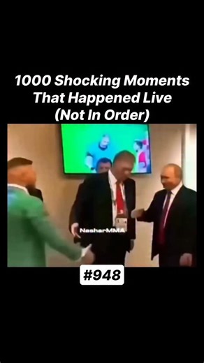Uncovered Live Moments on Instagram: "During the 2018 World Cup finals in Moscow, UFC star Conor McGregor briefly put his arm around Vladimir Putin in a casual moment caught on camera. Within seconds, Putin’s security stepped in and McGregor immediately removed his arm. Putin remained calm throughout, even smiling as the gesture was corrected. The clip went viral, highlighting just how strict security protocols are around the Russian leader—even with global celebrities. Follow @uncoveredlivemome