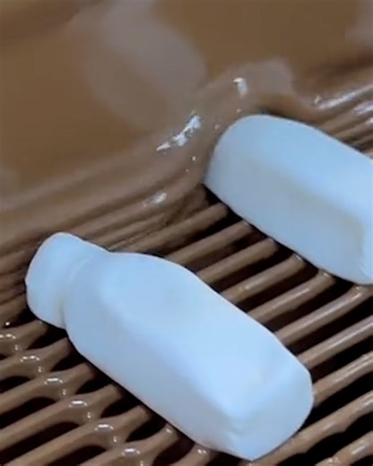 733K views · 555 reactions | How many times can we chocolate-coat a milk bottle?  | FOODbible | Facebook