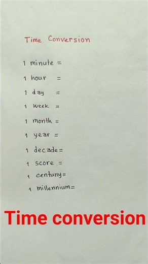 time conversion