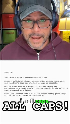 Character Intros Screenplay 101 #shorts #screenwriting #101