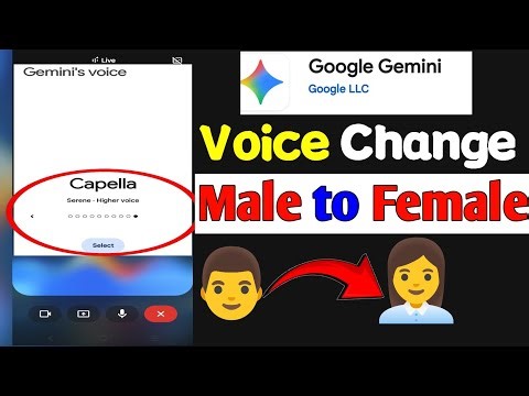 How to Change Google Gemini Voice | Google gemini voice change kaise kare male to female