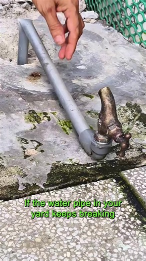 How to Replace a Broken Outdoor Water Pipe and Make a Yard Faucet