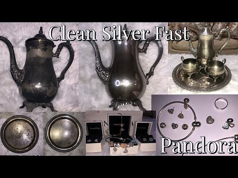 Best Way To Clean Any Silver at Home / Pandora Charms, Silver Tea Set
