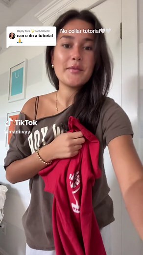 Replying to @S 🌟 No collar tutorial 🤍🤍🤍 | T Shirt