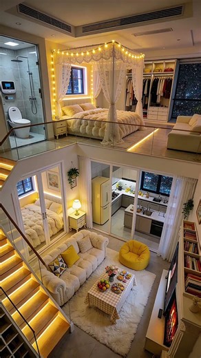 cozy duplex loft apartment tour 🔥 #apartmenttour #design