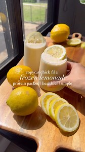 Healthier, protein packed chick fil a frozen lemonade! Made with just a few simple ingredients and sooo delicious! The recipe is from last year but this has been my biggest craving this week- picking up the ingredients to make these again next week!! Ingredients: * 2/3 cup fresh squeezed lemon juice * 1/2 cup maple syrup * 3 scoops vanilla protein * 1 cup Greek yogurt * 1, 13 oz can coconut cream * 5-6 cups ice, crushed Instructions; * Blend the ice if not already crush * Remove and set aside * 