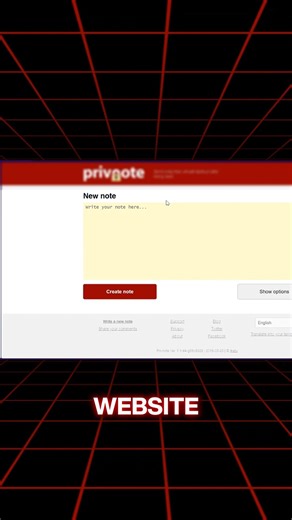A website for sending one-time private messages🔐