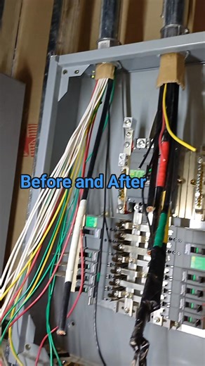 9.6K views · 94 reactions | Before and After panel board wiring three phase with neutral and ground #electrician #Control #power #technician #switch #wiring #engineering #fblifestyle #DIY #electrical | Electricians Guide | Facebook