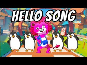 Hello Song for Kids | Greeting Song for Kids | Pink Lion Leo