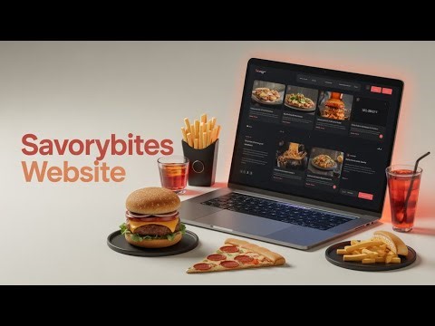 I Built SavoryBites | Animated Restaurant Website ✨