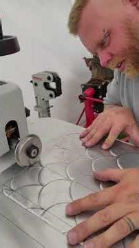 🔥 fish-scale pattern - oddly satisfying! 🐟 #MetalWork #CareerChange #SatisfyingShorts #Fabrication