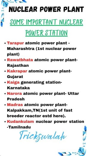 Nuclear Power Plant | Nuclear Power Plant in India | #ssc #ssccgl #gd #upsi #ntpc #shortsfeed #yt