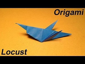 How to Make a Paper Insects / Origami Locust / Easy for Children