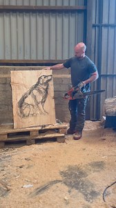 8.2K views · 5.8K reactions | Border Collie memorial full process #chainsawcarving #woodart #woodworking #woodwork #petlover #doglover #bordercollie #petportrait #bordercollielovers #woodcarving #sculptureart | James Elliott Chainsaw Sculpture | Facebook