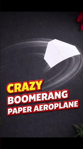 “Boomerang paper plane challenge 💥✈️” How to make Easy Paper Craft”#viral #ytshorts #origami