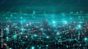 Transforming Smart Communities: Next-Gen Digital City with IoT Data and Technology. Concept Smart City Development, IoT Integration, Data Analytics, Technology Innovation, Community Transformation Stock Video