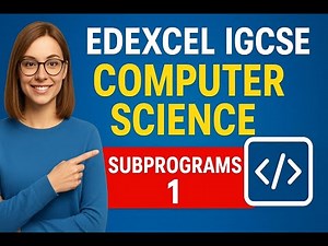 Edexcel IGCSE Computer Science - Subprograms #computerscience #edexcel #edexcel