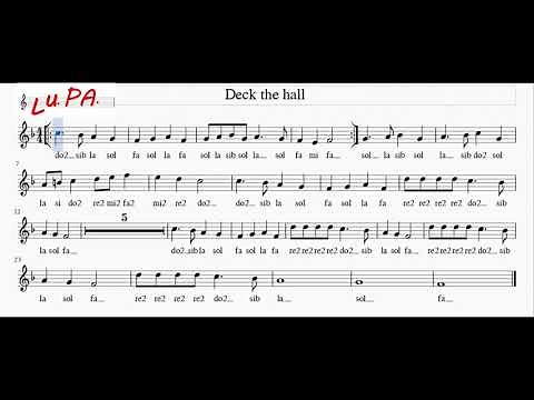 Deck the halls - - Flauto dolce - Note - Spartito - Karaoke - Canto - Instrumental - Musica