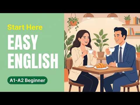 Your First English Conversation! Family, Food & Hobbies ☕ (A1-A2 Podcast)