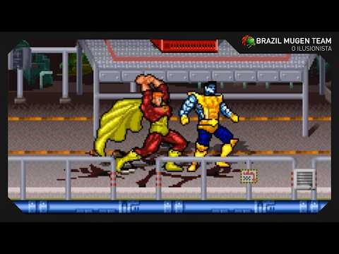 X-Men Team Up: Colossus and Iceman CPU Co-OP against Anaconda