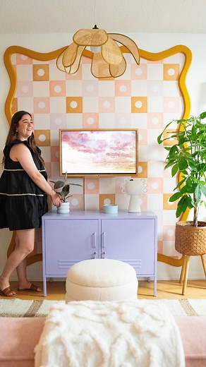 alexandra gater on Instagram: "new studio fix! now live on my channel! I loved designing and executing this colourful pastel dream of an apartment, and I’m so excited for you to see it! link in stories to watch 🫶✨ cover photo by @carlatoni #diy #makeover #studioapartment"