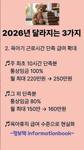 2026년 육아지원금, 실여급여 이렇게 바뀐다. #실업급여 #구직급여 #육아기근로시간단축 #육아휴직 #고용보험 #근로자지원 #중소기업지원 #정부지원정책 #2026년제도