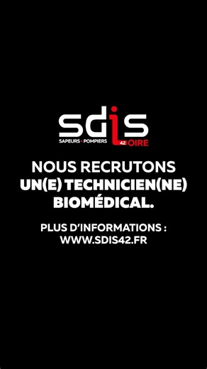 Vous êtes rigoureux, méthodique et attiré par la maintenance d’équipements à fort enjeu technique ? Rejoignez le #SDIS42 et contribuez à la fiabilité du matériel biomédical et secouriste utilisé chaque jour par les sapeurs-pompiers de la Loire. 👉 Sous la responsabilité du chef du groupement secours et soins d’urgence, vous assurerez : la réception, le suivi et la conformité des appareils biomédicaux, la maintenance et l’approvisionnement du parc d’équipements des 71 centres d’incendie et de sec