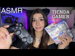 ASMR roleplay ESPAÑOL / VENDEDORA de VIDEOJUEGOS + TIENDA PRODUCTOS GAMER 😴