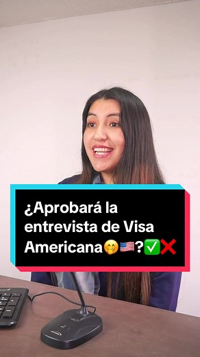 ¿Aprobará la visa americana? 🤔🇺🇸 Aprende a cómo responder ❌✅ #parati #foryou #fyp #entrevista #visaeeuu #visaamericana #peru #mexico #ecuador #colombia #usa #eeuu #visa