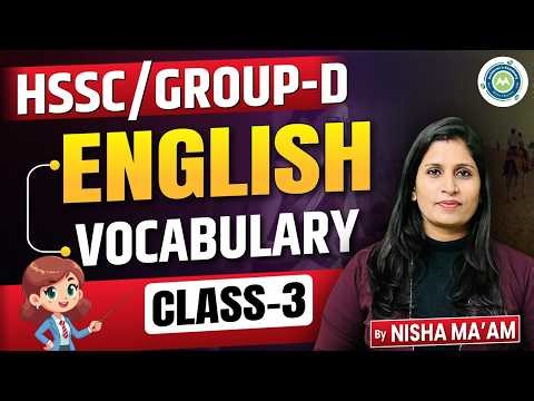 Voacab For All Exams Class-3 || BY Nisha Sharma