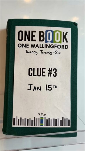 📘 Here's Cindy with the third clue for the title of this year's One Book One Wallingford selection. We're really excited for this one! Leave your guesses in the comments for a chance to win a copy of the book. 📗 The goal of One Book One Wallingford is to bring the community together in reading and discussing the same book. After a series of book discussions and events related to the title, we will gather together for a visit with the author. walpublib.org/obow 📘 We will reveal clues about the
