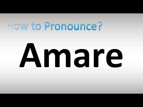 How to Pronounce Amare