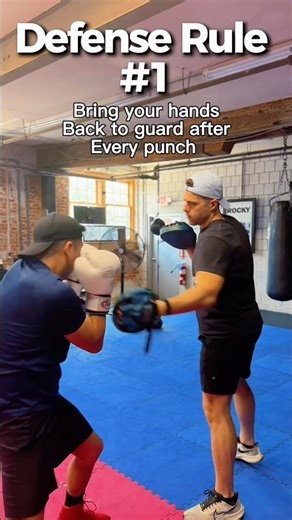 Number 1 rule of boxing defense.