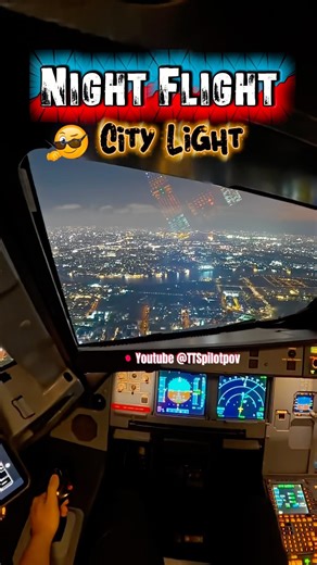 Unreal Night Landing View 🌃 Pilot POV✈️