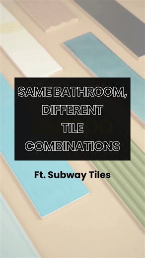 101 reactions | One bathroom. Multiple tile combinations. Watch how changing wall and floor tile combinations can transform the look and feel of a bathroom without changing the layout. Tile trends that define bathrooms in 2026. ✨ [orientbell, tiles, premium tiles, home decor, interior design, living room, interior 2026, Tiles 2026, new style, new tiles, Subway Tiles] | Orient Bell Tiles | Facebook