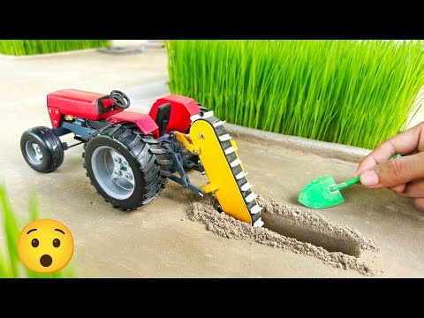 DIY Mini Tractor Drain Digger Machine | Science Project