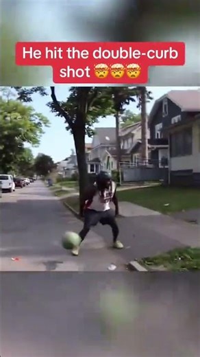 Curb ball HOF 👀🔥 (via chazbruce0, mark_marchesown/IG)