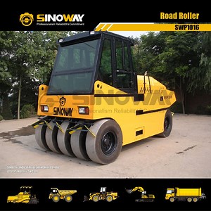 [Hot Item] Soil Compaction Equipment 10 Ton Manual Roller Compactor with Pneumatic Rubber Tire