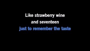 Karaoke Strawberry Wine - Deana Carter - CDG, MP4, KFN - Karaoke Version