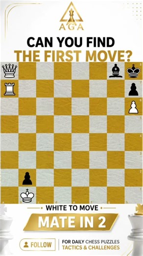 🎯 Chess IQ Challenge!Mate in 2.Can you find the ONLY winning first move? ♟️👇#chess #chesspuzzle