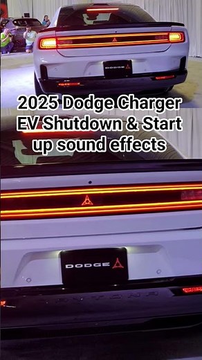 Dodge Charger Electric Sound Effects Start Up and Shut Down #dodge #electric #automobile #srt #fast