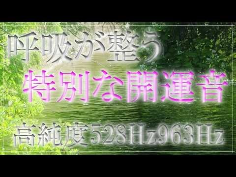【本物のザッパー音】いい事が次々と起こる高純度ソルフェジオ周波数528Hz 963Hz 自律神経の乱れの改善と右脳の癒し ＃開運 ＃奇跡の周波数 #relaxingmusic