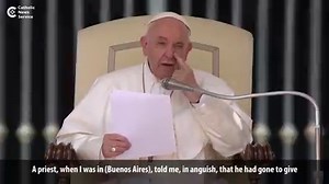 During his weekly general audience, Pope Francis spoke about the cost of withholding forgiveness. | Catholic News Service