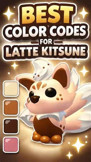 BEST LATTE KITSUNE COLOR CODES 🔥#roblox #adoptme #adoptmetrades