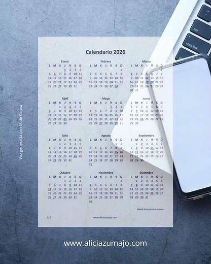 Calendario festivos 2026