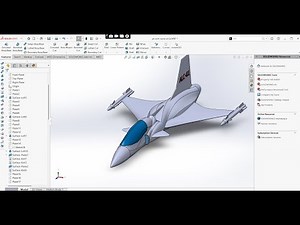 Fighter Plane Design Using Solidworks#fighterjet #fighterjetdesign#solidworks