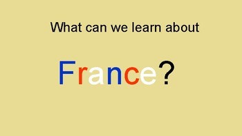 Google Slides™ – French: Country, Animals & Food Vocabulary