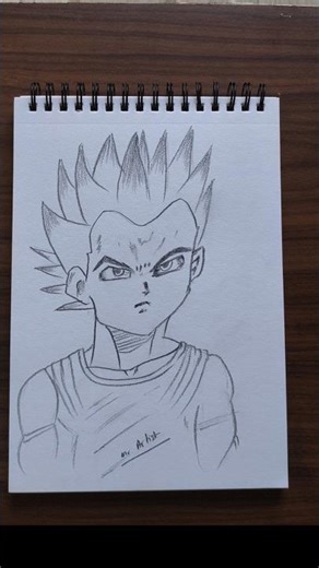 How to draw Vegeta easy #vegeta #kidvegeta #goku #gokubeast #gokuvsvegeta #anime