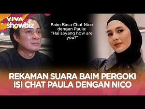 Rekaman Suara Baim Wong Talak 3 Paula Usai Pergoki Isi Chat