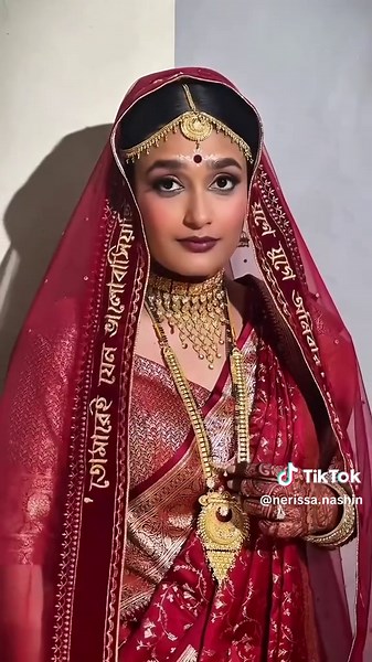 Stunning Red Bridal Makeup Inspiration